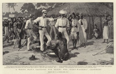 Ein Pass für Weiße für Benin, die Fußwaschungszeremonie von Charles J. Staniland